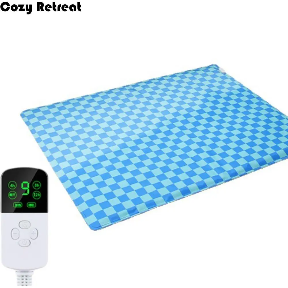 

Adjustable Cat Heating Pad Waterproof Timing Pet Electric Blanket Automatic Thermostat Earth Leakage Protection Dog Heated Mat