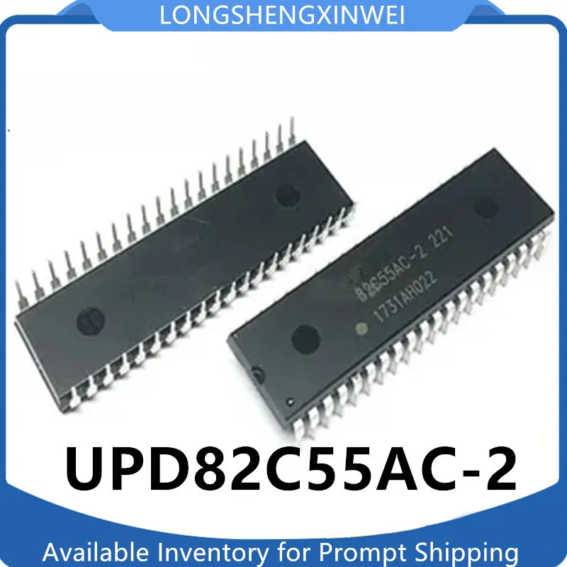 1PCS UPD82C55AC-2 82C55AC-2 DIP-40 Microcontroller Interface Expansion Chip IC Brand New