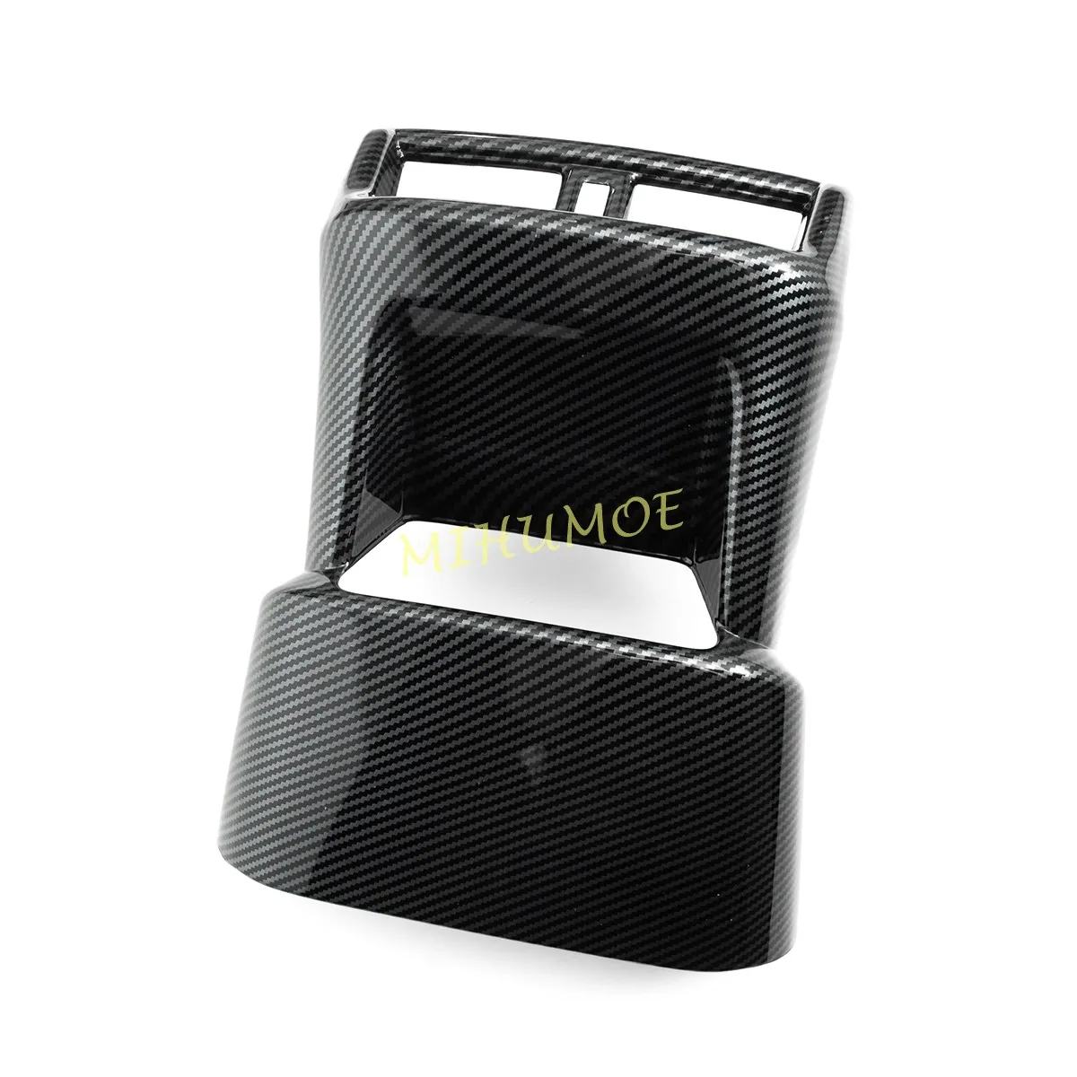 لكزس ES ES250 ES300h ES350 2019-2025 ألياف الكربون مسند ذراع السيارة صندوق خلفي تكييف الهواء تنفيس المخرج غطاء الكسوة الملحقات #3