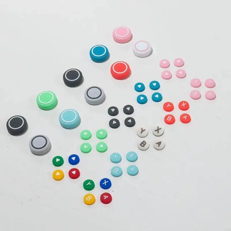Conjunto H37B 10 piezas joystick silicona para cubierta llave direccional reemplazo del controlador del