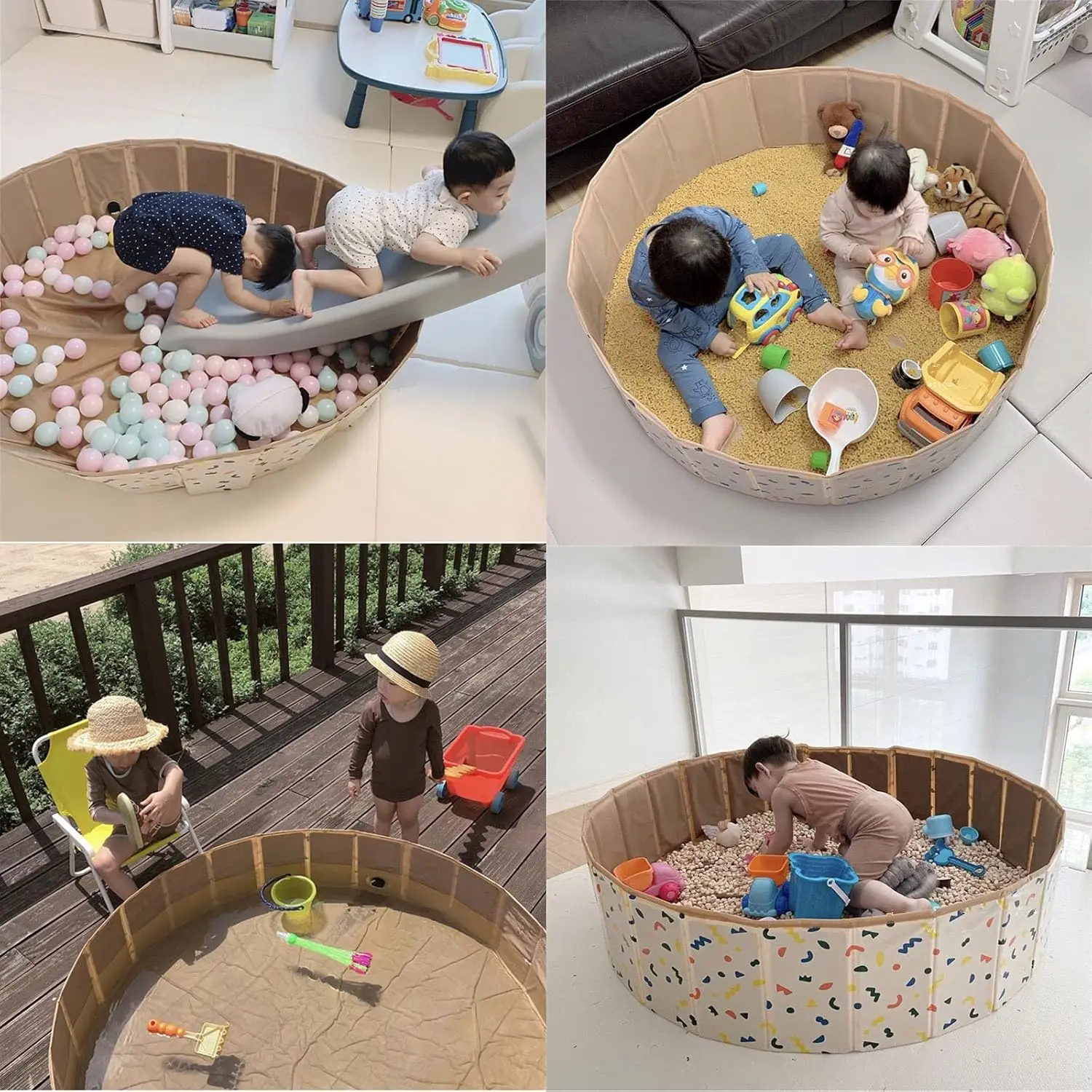 Table de sable et d'eau pour enfants, fosse à balles pliable pour tout-petits, salle de jeux, bac à sable Portable, bain pour animaux de compagnie, jouet sensoriel, activité de jeu Cent