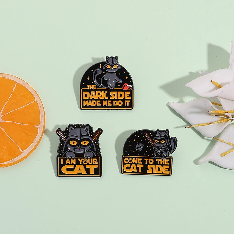 Come To The Cat Side Enamel Pin Brooch