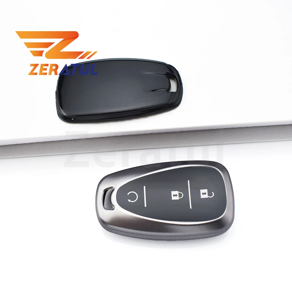 

Soft TPU Car Key Case Cover Fob Shell Holder Keychain For Chevrolet Cruze Spark Sonic Camaro Volt Bolt Trax Malibu Accessories