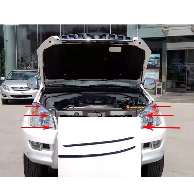 

Headlight Rubber Seal Strip Weatherproof Headlamp Gasket For Toyota Land Cruiser Prado LC120 2003-2009