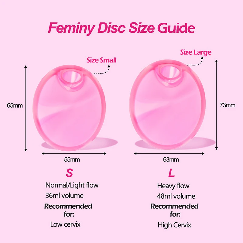 Menstrual Disc Flat-fit Design Women Health Care Feminine Hygiene Silicone Menstrual Cup Period Menstrual Collector Extra-Thin