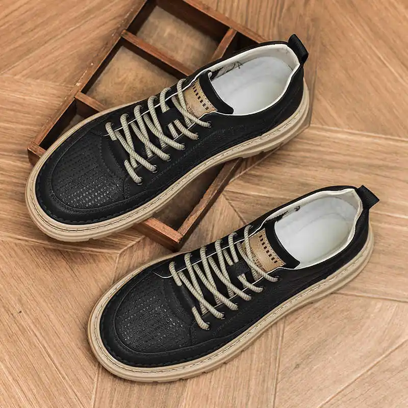 

Весенне-осенние кроссовки на платформе, летние прогулочные туфли, дышащие мужские кроссовки для спортзала, роскошные кроссовки для фитнеса на открытом воздухе, 2025 г.