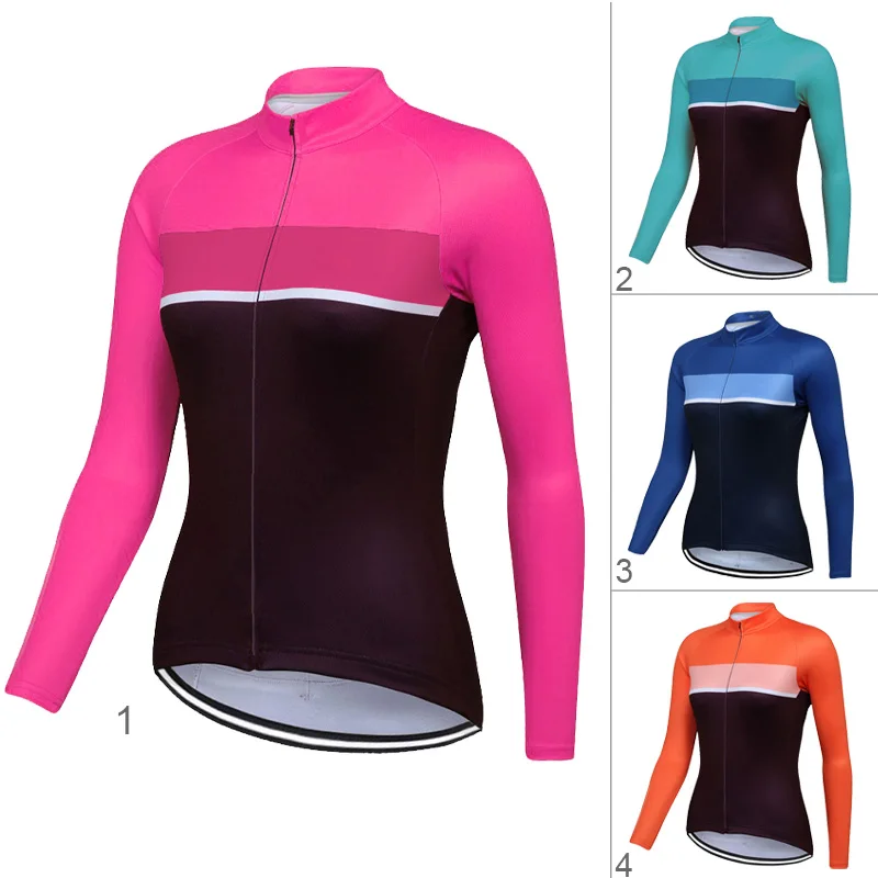 

Women Long Sleeve Cycling Top, Road Clothes, Bike Coat, Motocross Bicycle Jersey, Race Shirt Wear, Trail Jacket, Outdoor Clothes