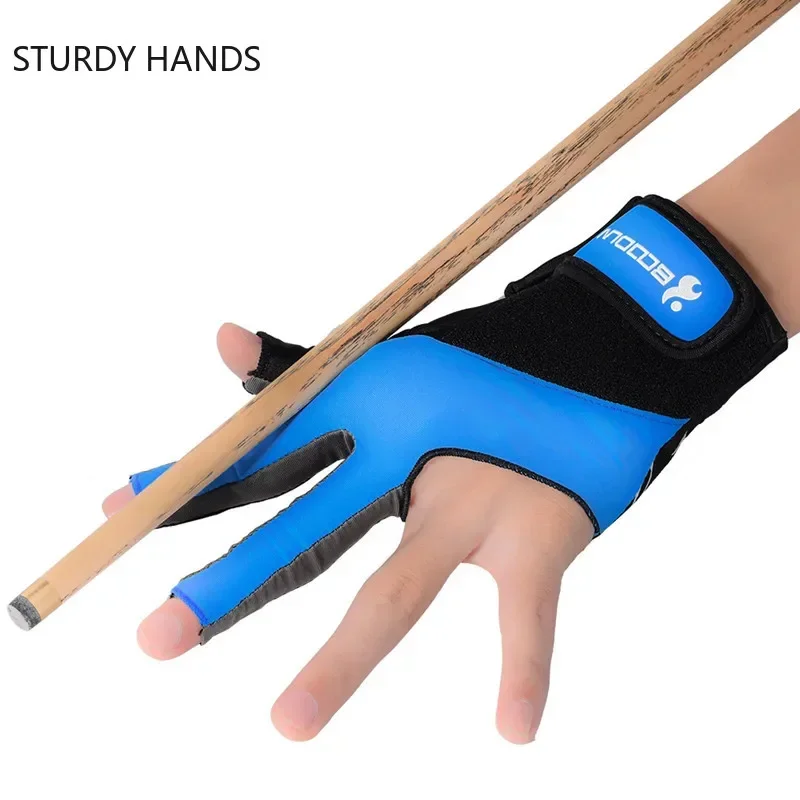 

1 Pc Billiard Three Finger Gloves High Stretch Comfortable Sweat Absorbing Anti Skid Billiard Gloves Sports Gloves Accessories