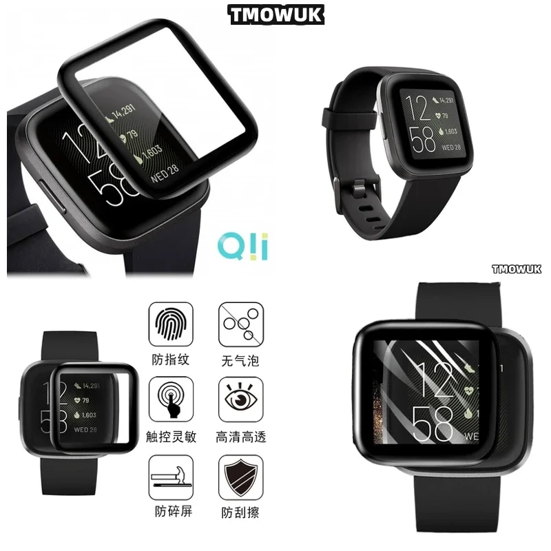 

Для Fitbit Sense 2 Versa3 2 4 Inspire 3 Charge 6 5 Пленка для экрана с защитой от царапин Мягкая гибкая 3D изогнутая полная Cov