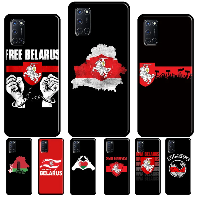 Belarus Flag Case For OPPO A74 A94 A54 A53 A57 S A5 A9 A15 A52 A72 A17 A77 A78 A91 A93 A16 A76 A96 Coque