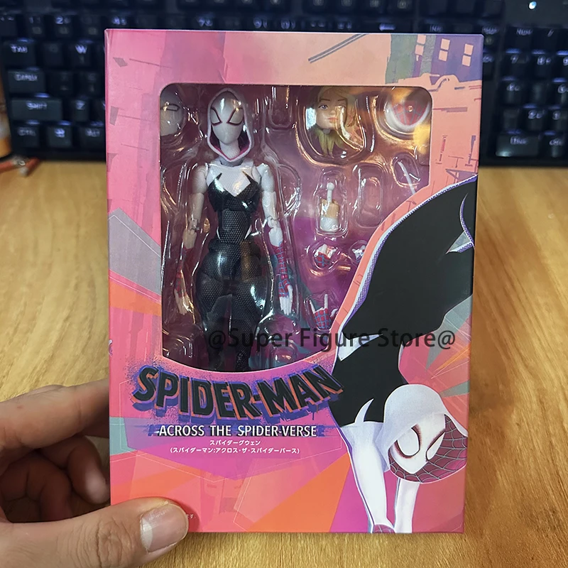 SHF Spider-Gwen عمل الشكل أنيمي الرجل العنكبوت عبر سبايدرفيرس أرقام جمع 13 سنتيمتر سبايدرومان جوين ستايسي نموذج اللعب