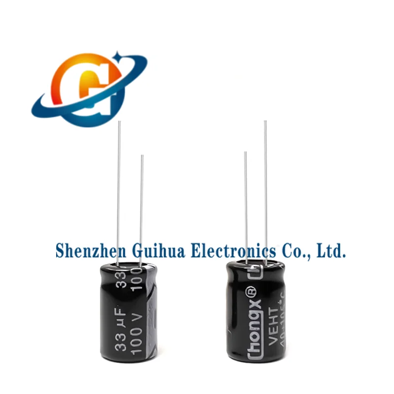 20pcs 100v33uf Brand New Genuine Long Life Electrolytic Capacitor 33uf 100v Volume 8x12MM
