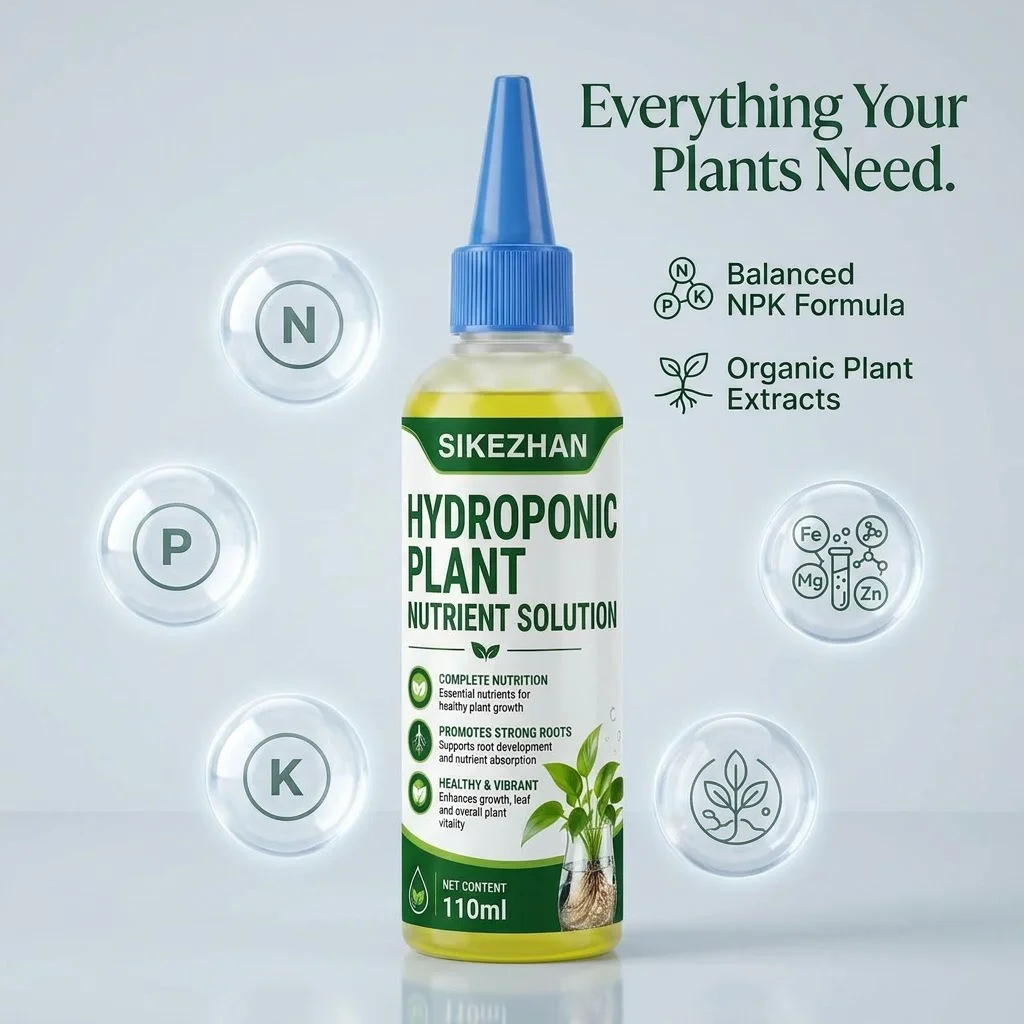 Hydroponic Plant Food Liquid Nutrient Solution Fertilizer Concentrated for Indoor Water Culture Plants Vegetables Fast Growth