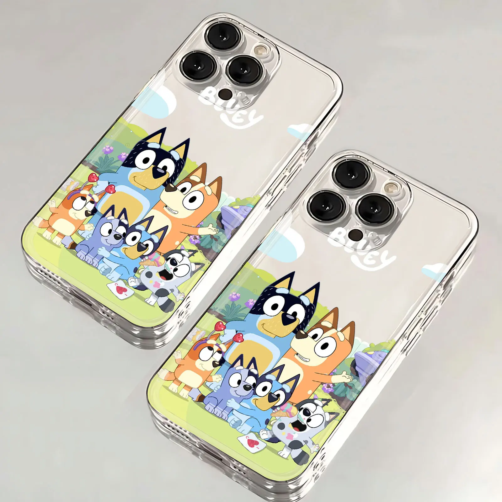 Cartoon B-Blueys Phone Case For Samsung S25 S24 S23 S22 S21 S20 S10 FE Note20 Note10 Plus Ultra Lite 5G Clear Soft TPU Cover