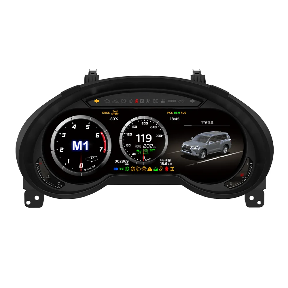 

Car Instrument Digital Cluster For LEXUS GX GX470 GX460 2010-2021 Virtual Cockpit Dashboard Vehicle Speed Meter Screen Head Unit