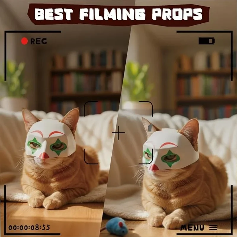 Halloween Bat Pet Mask for Cats Dogs Cool Black Cute Funny Photo Prop Pet Accessory Toy for Adults Holiday Party Decor Gift