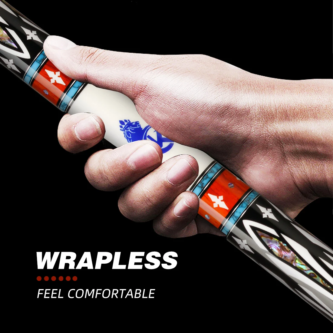 AK-A1 البلياردو ألياف الكربون بركة عصا الكربون الطاقة رمح 3/8*8 شعاعي دبوس مشترك تجمع جديلة #6