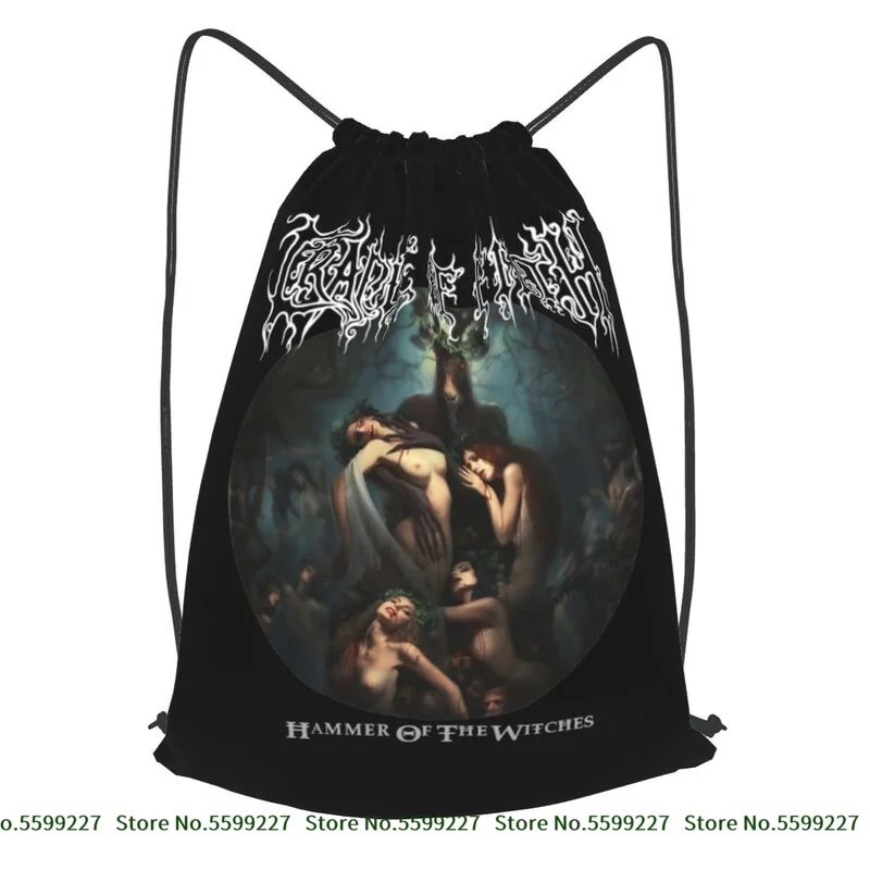 Tn2212 Cradle Of Filth Hammer Of The Witches Drawstring Backpack Bookbag Backpack Shopping Bag Outdoor Running Sports Bag