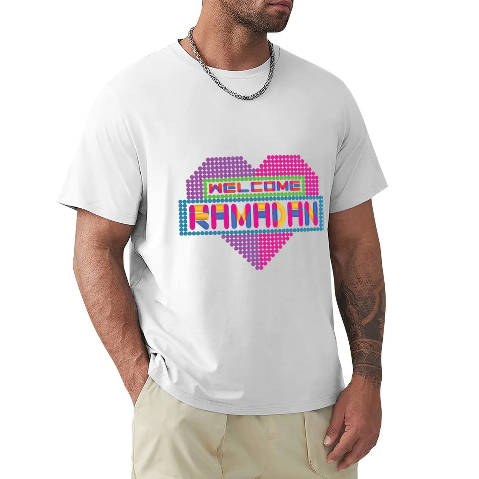 Welcome Ramadan T-Shirt for a boy customizeds Short sleeve tee funnys fruit of the loom mens t shirts