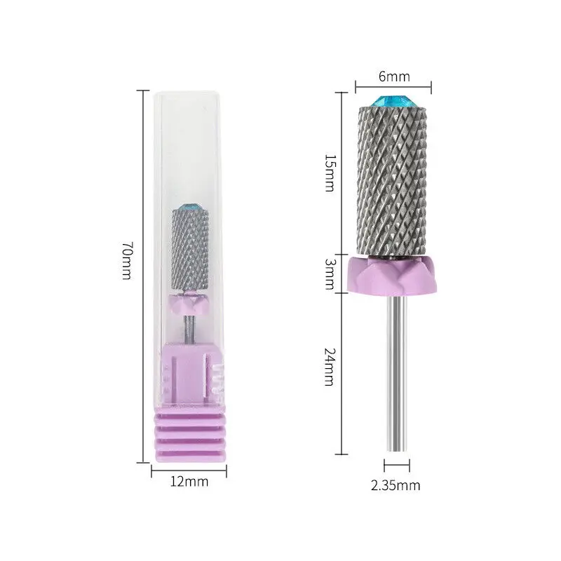 Broca de acero de tungsteno para uñas, herramienta eléctrica para quitar geles acrílicos, para salón de manicura