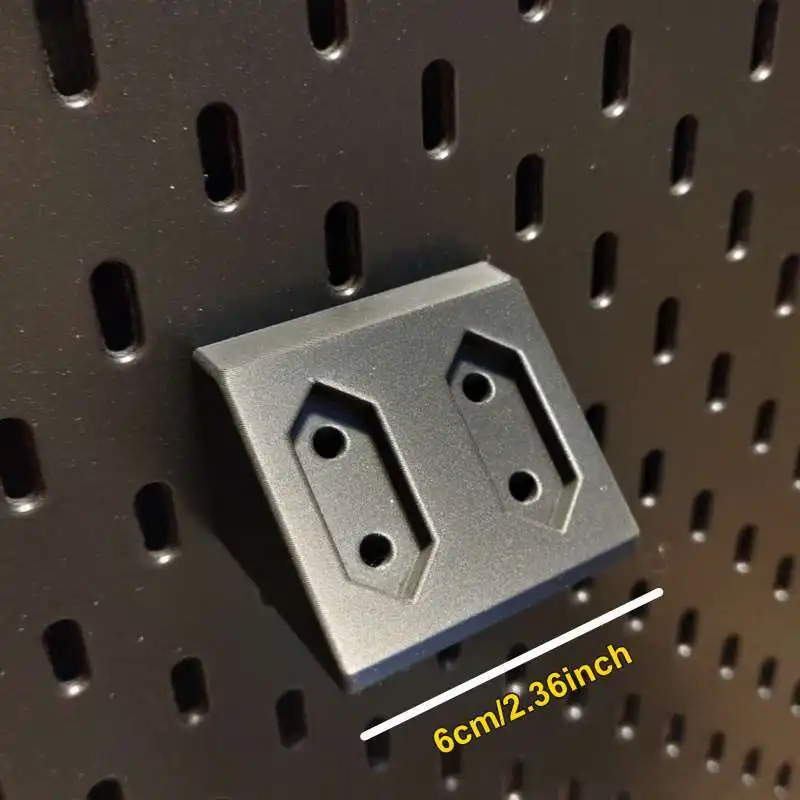 EU Plug Storage Holder Fit Skadis Pegboard Wall Mount Socket Plug Organizer Bracket For Cable Arrangement