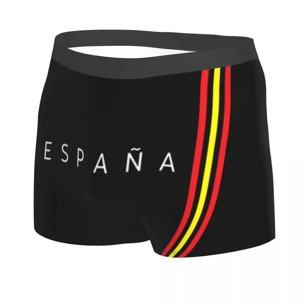 Spain Flag Boxer Shorts For Men 3D Printed Male Spanish Patriotic Underwear Panties Briefs Breathbale Underpants