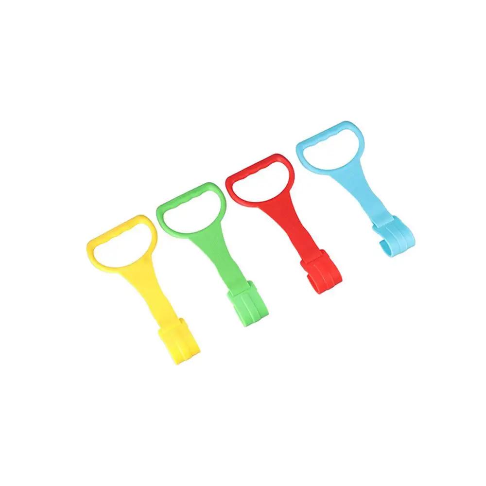 حلقة سحب بلاستيكية مبتكرة لإكسسوارات سرير روضة الأطفال بلون سادة، حلقة سحب معلقة للأطفال الصغار