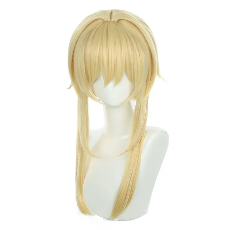 Lumine Cosplay Costume Dress Wig Anime Game Genshin Impact Lumine Cosplay Dress Wig Halloween Carnival Costumes for Women Girls