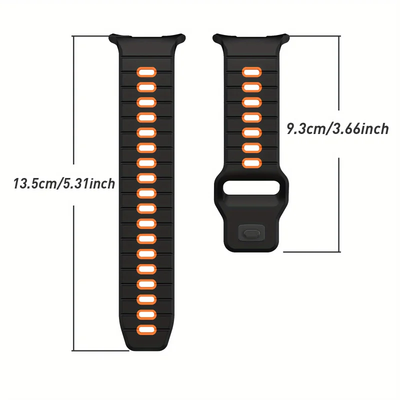 Silicone Strap with Horizontal Stripes For Samsung Galaxy Watch 7 Ultra sports strap breathable and comfortable Watch Band