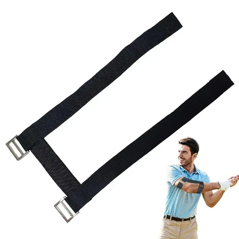 

Golf Training Aid Assist Posture Arm Band Swing Hand Bending Movement Golf Training Aid Between Arms Correction Belt For Golfer