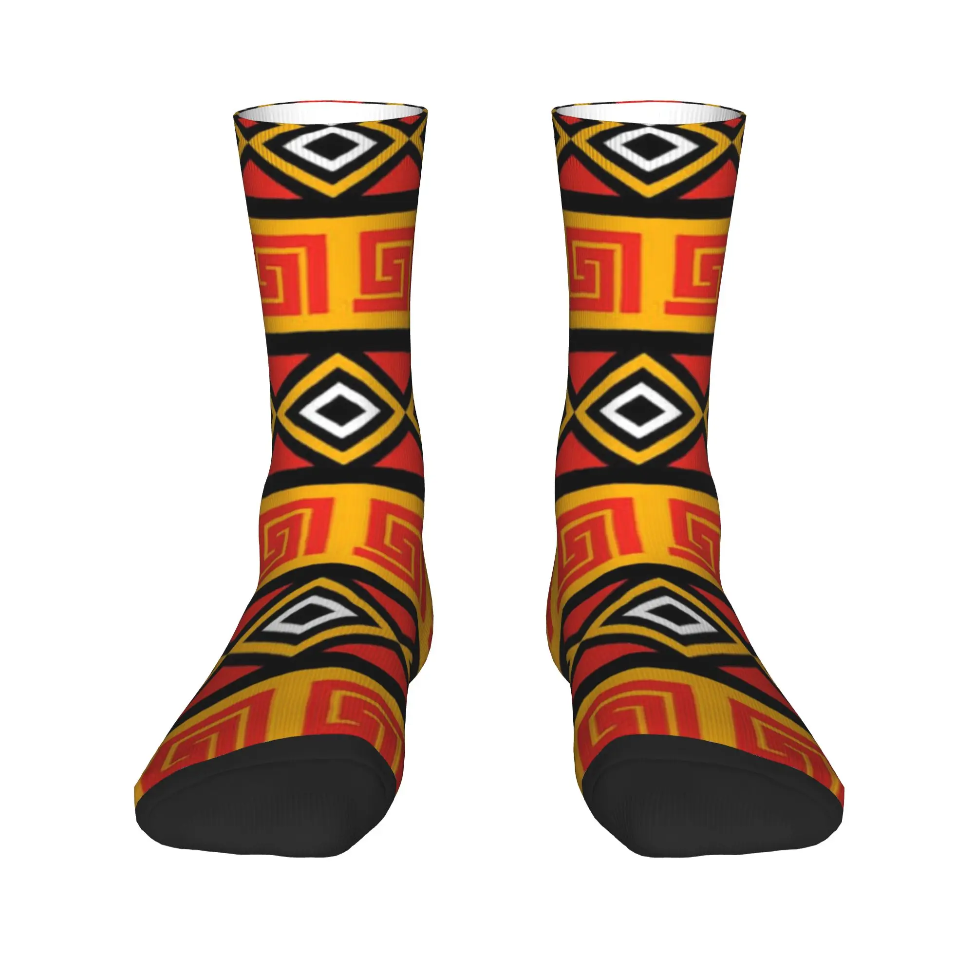 Rich Kizomba Samakaka Ankara Block (2) Socks Spring  Stockings Elegant Men Warm Soft Socks Custom Cycling Non-Slip Socks