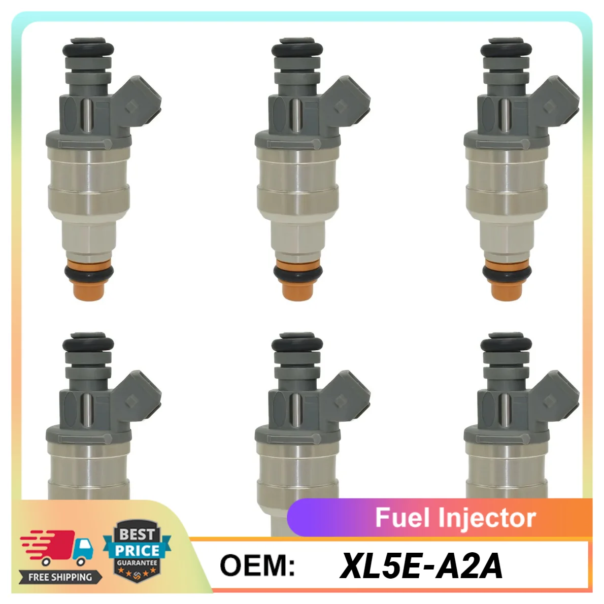 6PCS Fuel Injector XL5E-A2A For Mazda B3000 98-01 Ford Ranger 99-00 XL5EA2A XL5E A2A Auto Parts Car Accessories High Quality