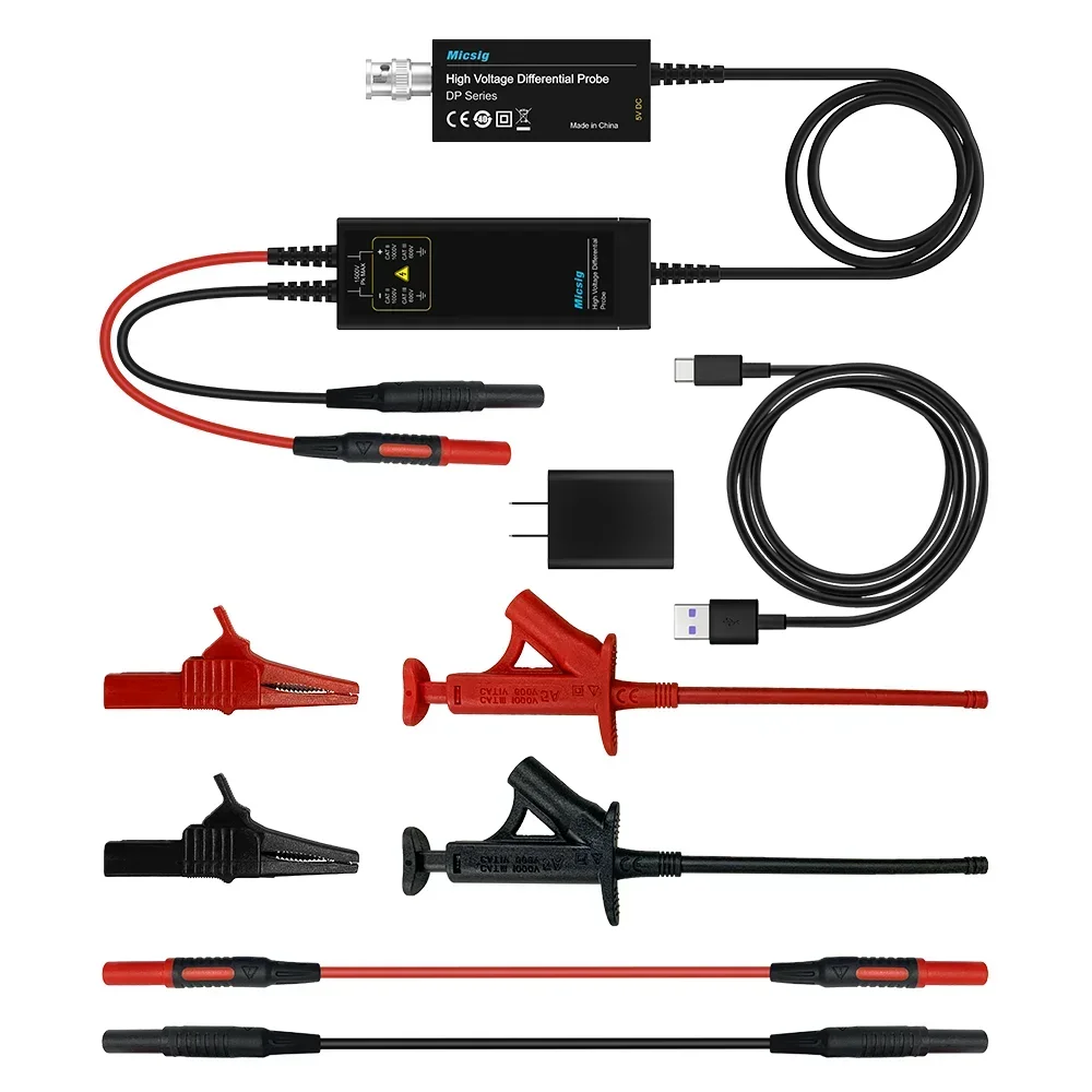 Micsig Oscilloscope High Voltage Differential Probe DP Series DP700/150/3000 DP/701/1501/3001 DP702/1502/3002 100/150/200MHz