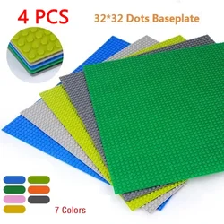 4Pcs Base Plates 32x32 16x32 Dots Classic Base Plates Blocks DIY Plastic Building Bricks Assembly Compatible All Brand City Toy