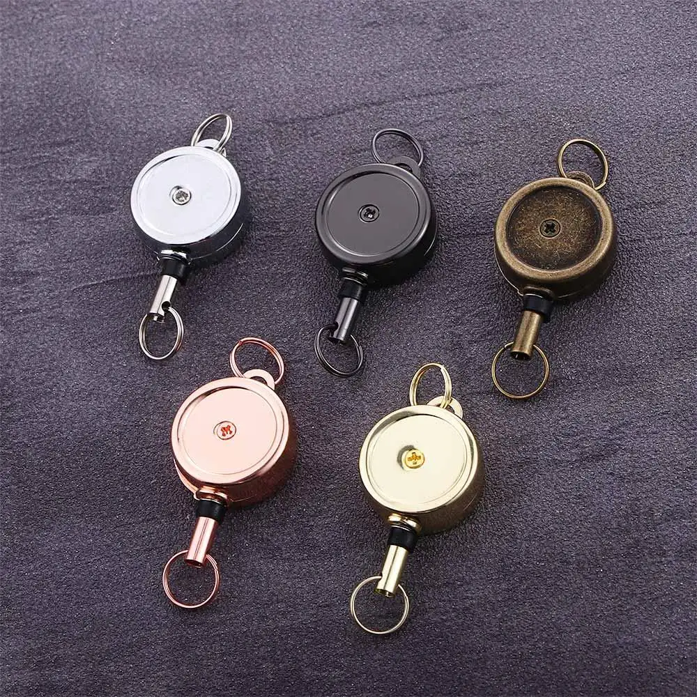 Alloy School Office Supplies Accessories Organizer Key Ring Belt Clip Badge Holder ID Card Holder Badge Reel Clip Key Chain