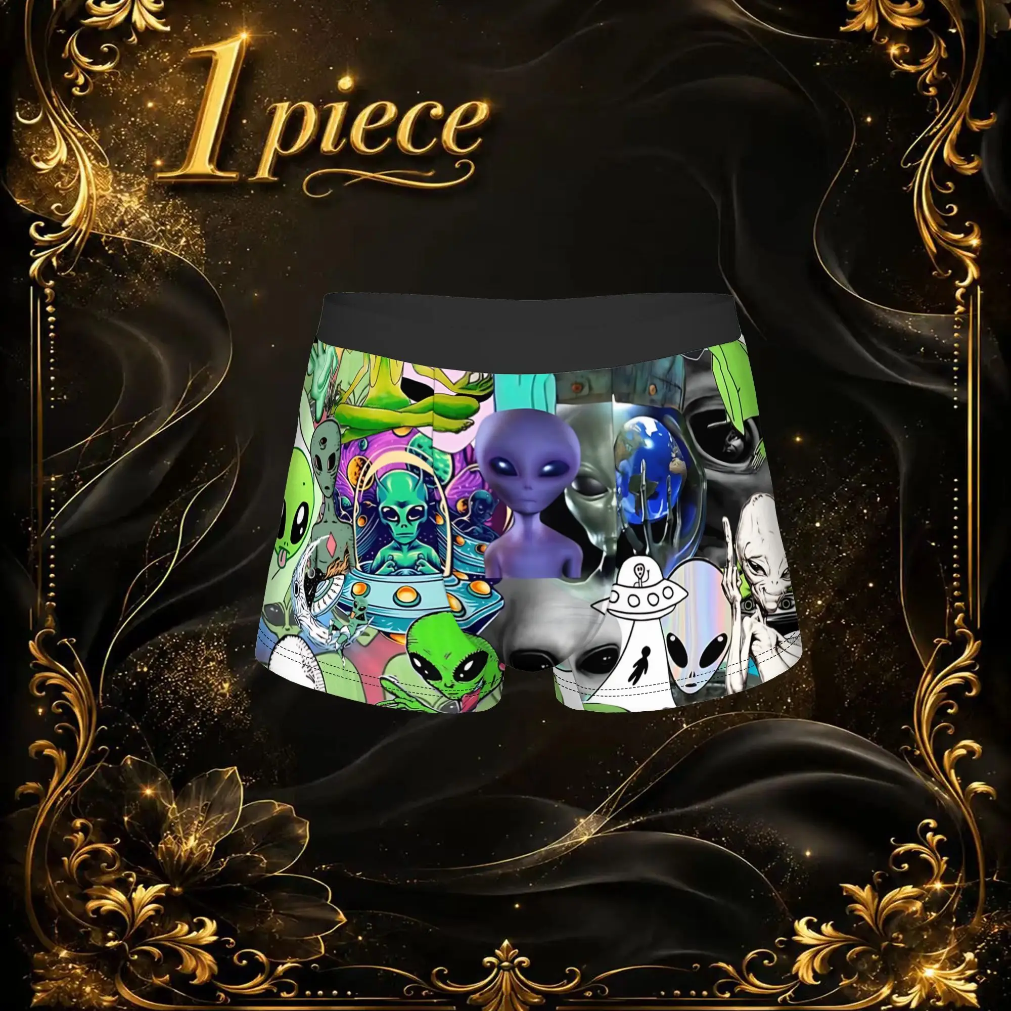 1pc Popular Trippy 90s Y2K boxers  Novelty Panties Men's Underwear Print Shorts Boxer Briefs