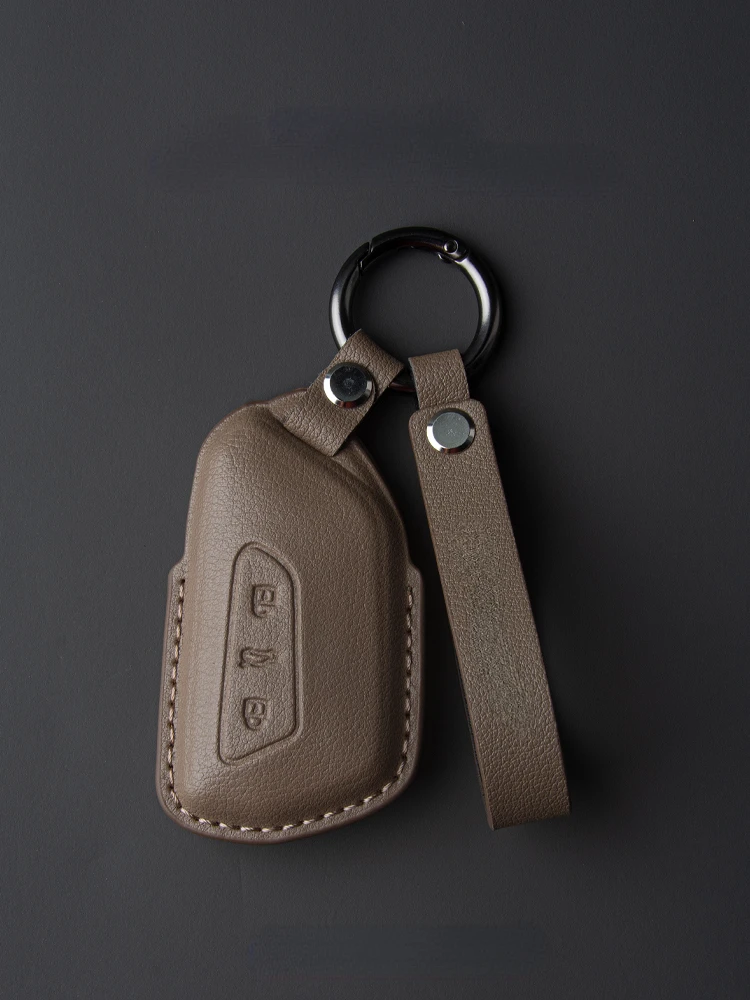 Suitable For Volkswagen ID4X ID4 CROZZ  Leather Car Remote Key Case Cover Multiple Styles and Colors Available