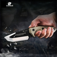 HX OUTDOORS Tactical Knife Survival Camping Knife,Rescue Hunting Knives ,D2 Blade G10 Handle Defense With Kydex Dropshipping