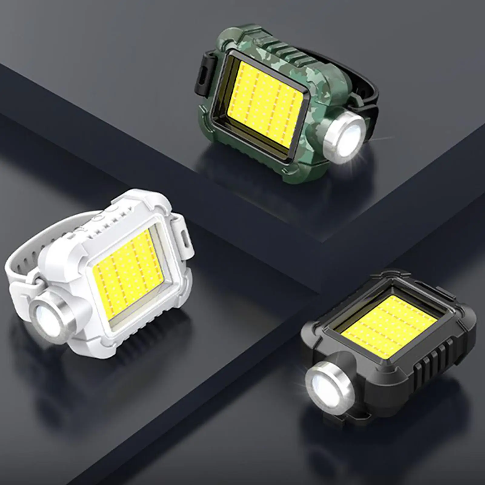 Handgelenk Licht 1000 mAh Mit Handgelenk Strap Lauf Taschenlampe Lampe Tragbare Sicherheit Für Auto Arbeit Wandern Angeln Wandern Camping