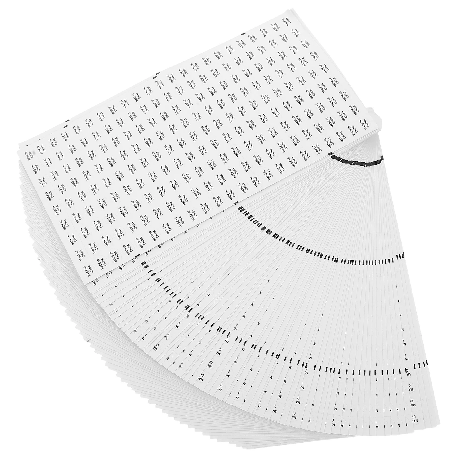 14440 قطعة من ملصقات النص الأسود ذات الخلفية البيضاء المقاومة للماء ذاتية اللصق مصنوعة في الصين لتصنيع التجزئة #1