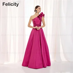 A-line Wedding Party Dresses 2025 One-shoulder Mother of the Bride Dress Satin Party Vestidos para Mujer Elegantes y Bonitos