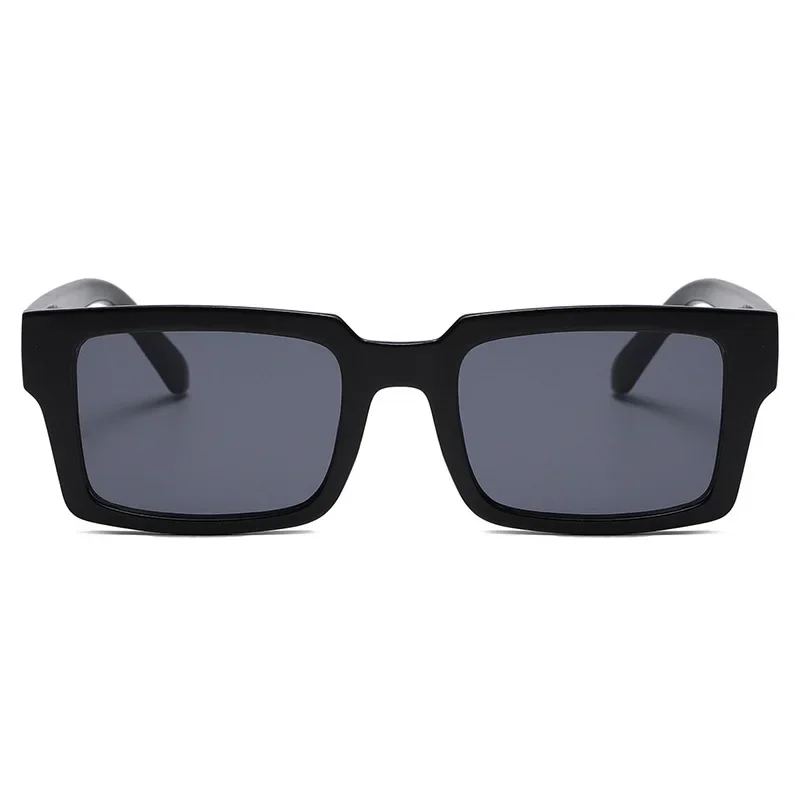 Óculos de sol retrô quadrado para homens e mulheres, Europa e Estados Unidos, óculos de sol simples, Red Street Sun Glasses, Novo