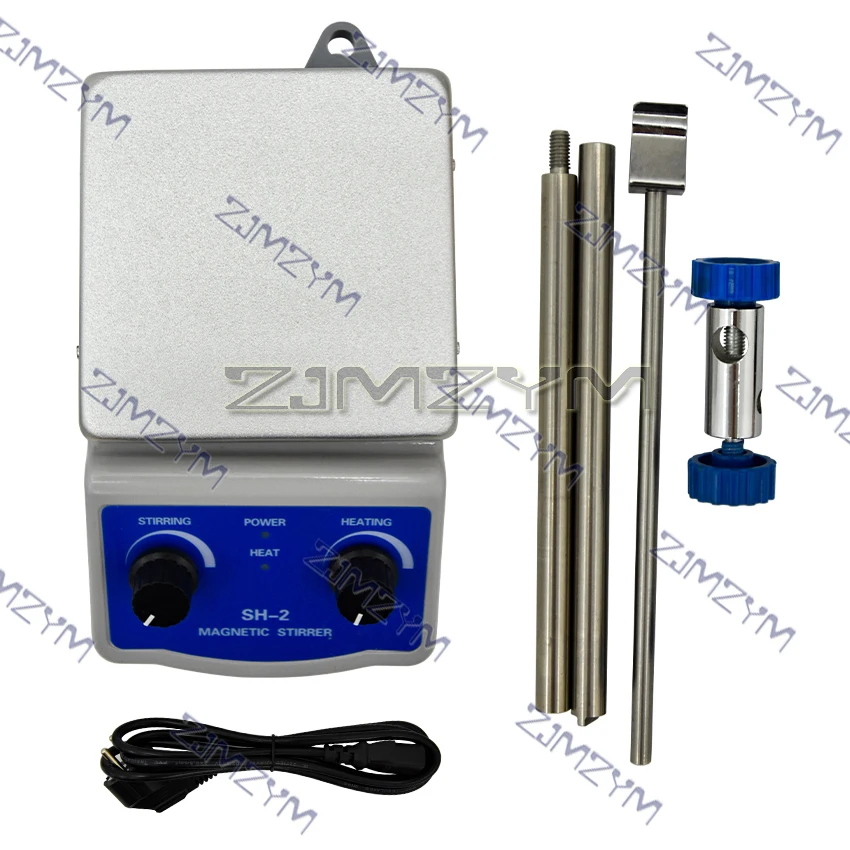 110V/220v 50/60Hz SH-2 agitatore magnetico per piastra riscaldante 500ML agitazione laboratorio sanitario regolabile continuamente 0-1600r/min