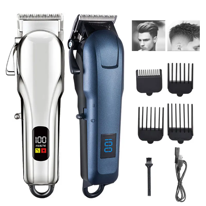 Electric Hair Clipper HairCut Maching Wireless Trimmer Men Professional Clipper Machine Rechargeable Hair Cut Barber Machine