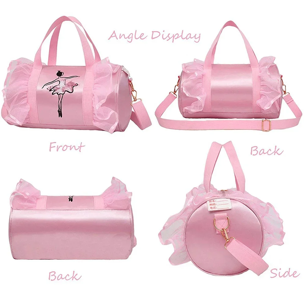 Bolsas de baile de Ballet para niñas, Mochila deportiva para niños, paquete de barriles para bebés, disfraz, ropa, zapatos, bolso de vestir