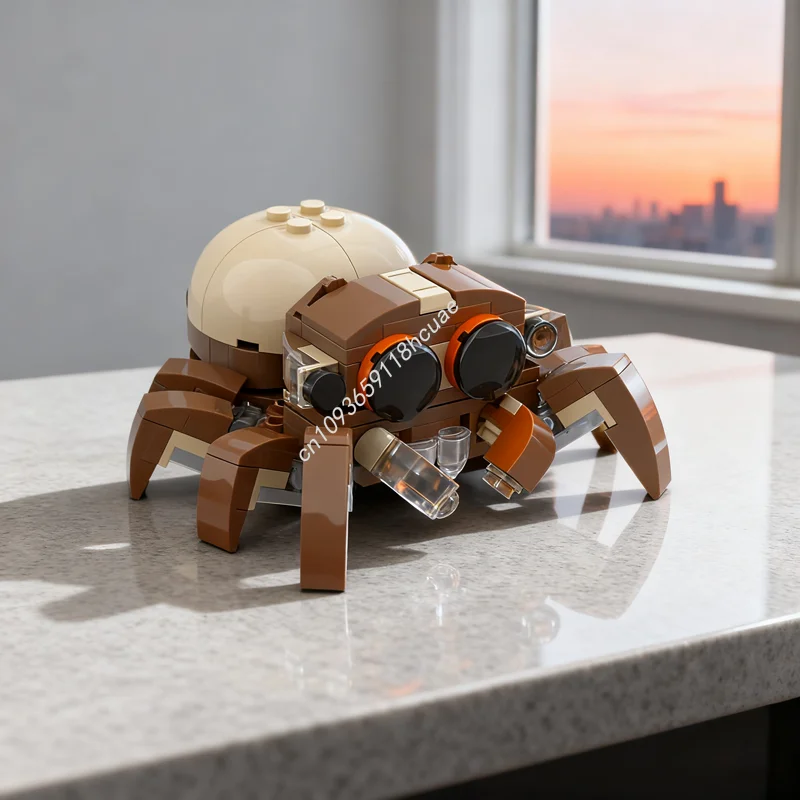 

158 шт. MOC милый маленький паук создала модель строительные блоки архитектура рождественские подарки идея игрушка образование дети день рождения