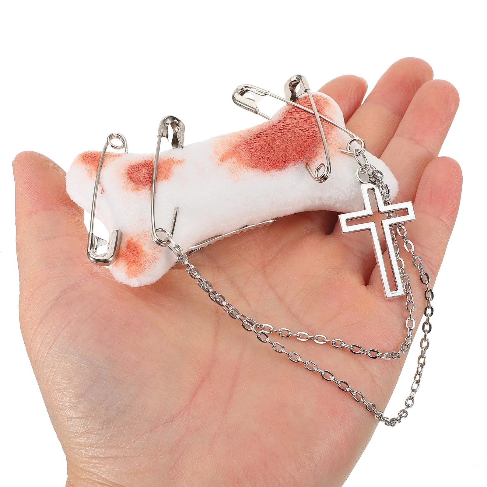 

Chic Bone Inspired Hair Clip and Lapel Pin Aesthetic Small Accessory for Women Girls Versatile Wear on Hair Clothes Bags Coats