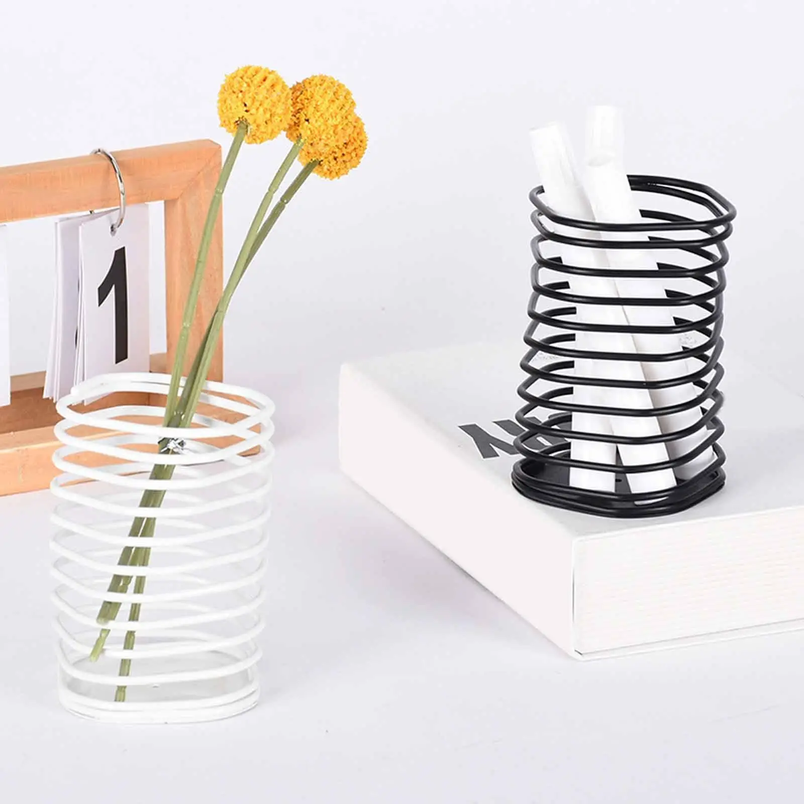 Pen Holder Home Decor Stylish Desktop Organizer for Home Workspace School