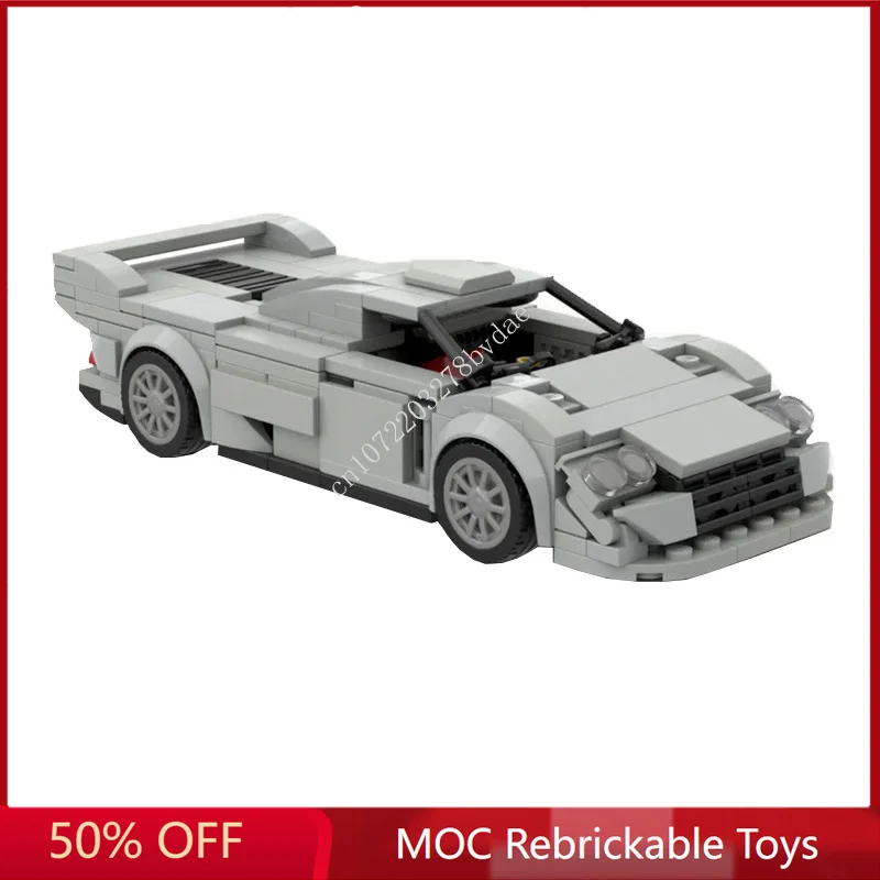 

312PCS MOC Speed Champions Mercedes CLK GTR SportsCar Model Building Blocks Technology Bricks Creative Assembly Kids Toys Gifts