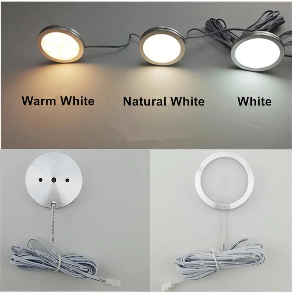 4PCS Ceiling LED Car Interior Lighting Caravan White Ceiling Lamps Car Roof Reading Light Boat Camper Van RV Light for Motorhome